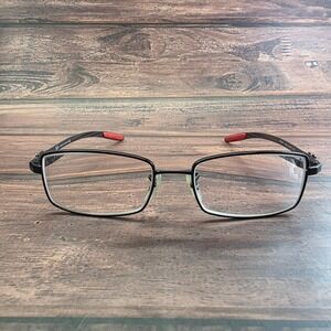 Ray-Ban RB8401 2509 Black Carbon Fiber Rectangular Eyeglasses 53-17-140 Italy